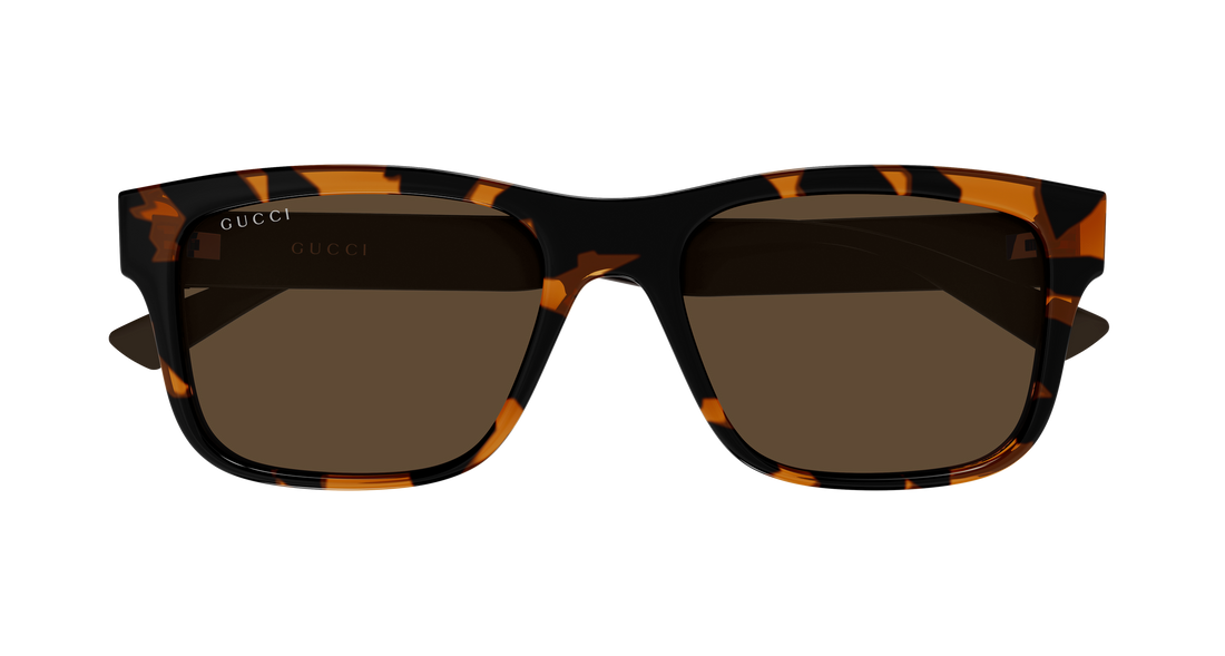 Lunettes de soleil gucci gg2085s 003 havana rectangular / squared masculino taille 55mm - Vue détaillée