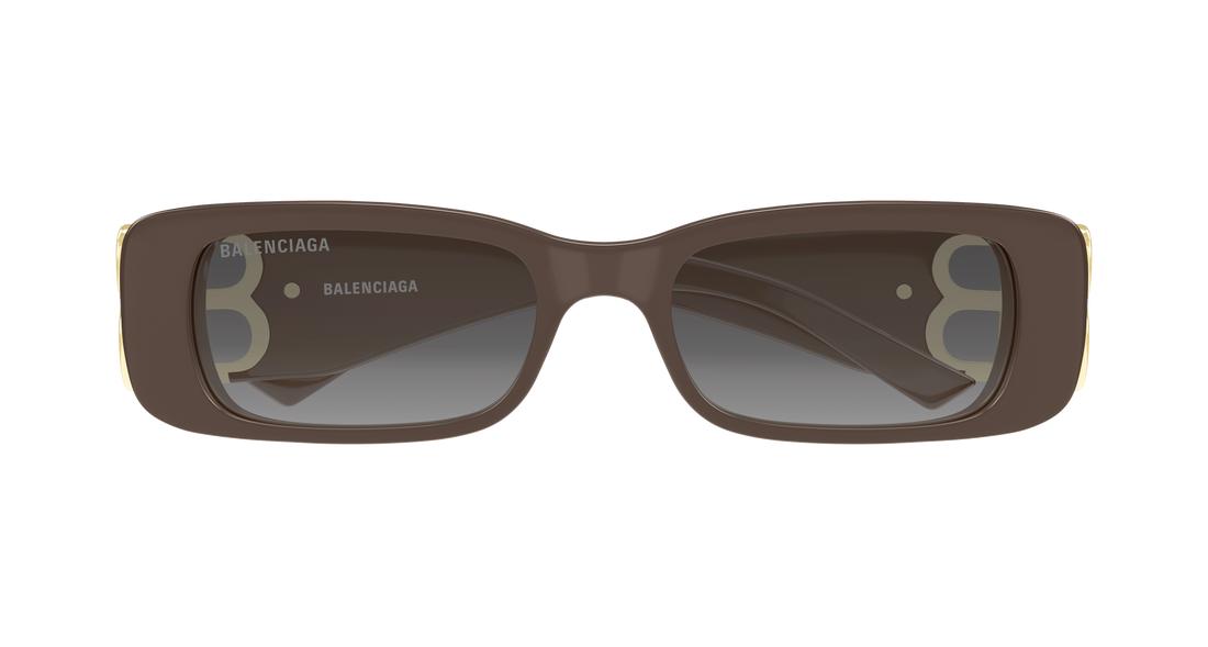 Occhiali da sole balenciaga bb0096s 029 marron rectangular / squared femenino taglia 51mm - Vista dettagliata