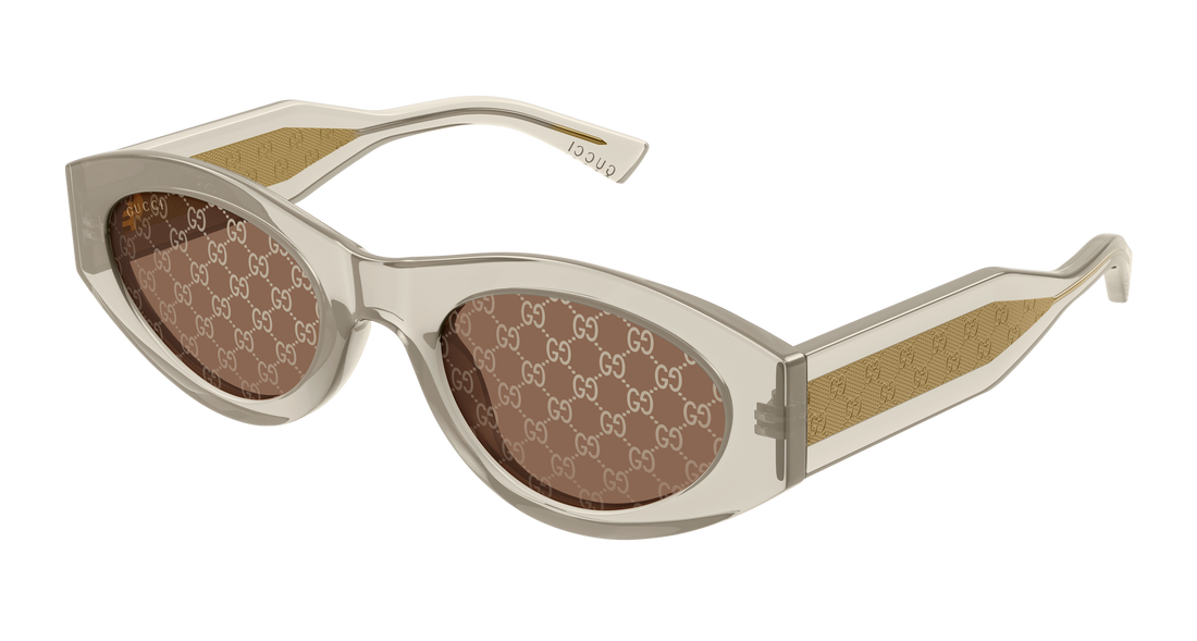 Lunettes de soleil gucci gg2065s 003 amarillo round/oval/panthos femenino taille 52mm - Vue principale