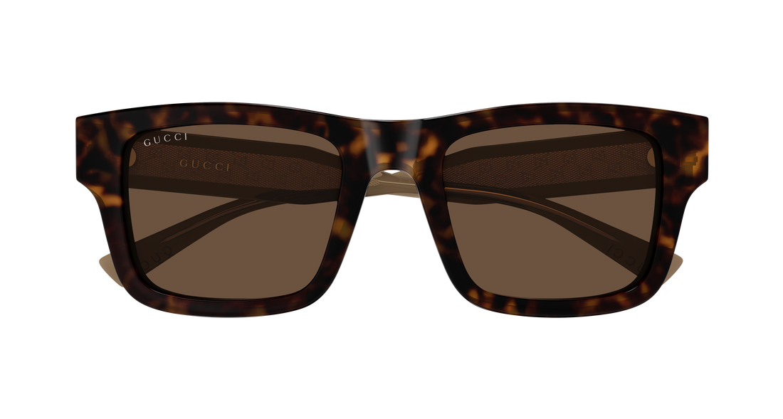 Gafas de sol gucci gg2072sa 003 havana rectangular / squared masculino talla 52mm - Vista de detalle