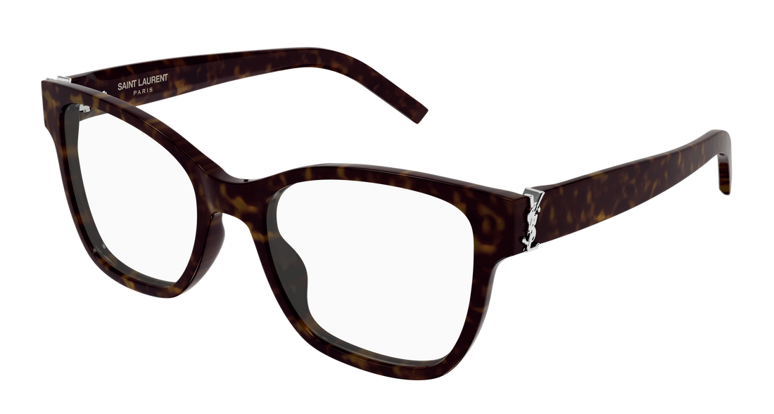 Prescription glasses saint laurent sl m158 002 havana cat eye femenino size 52mm - Main view