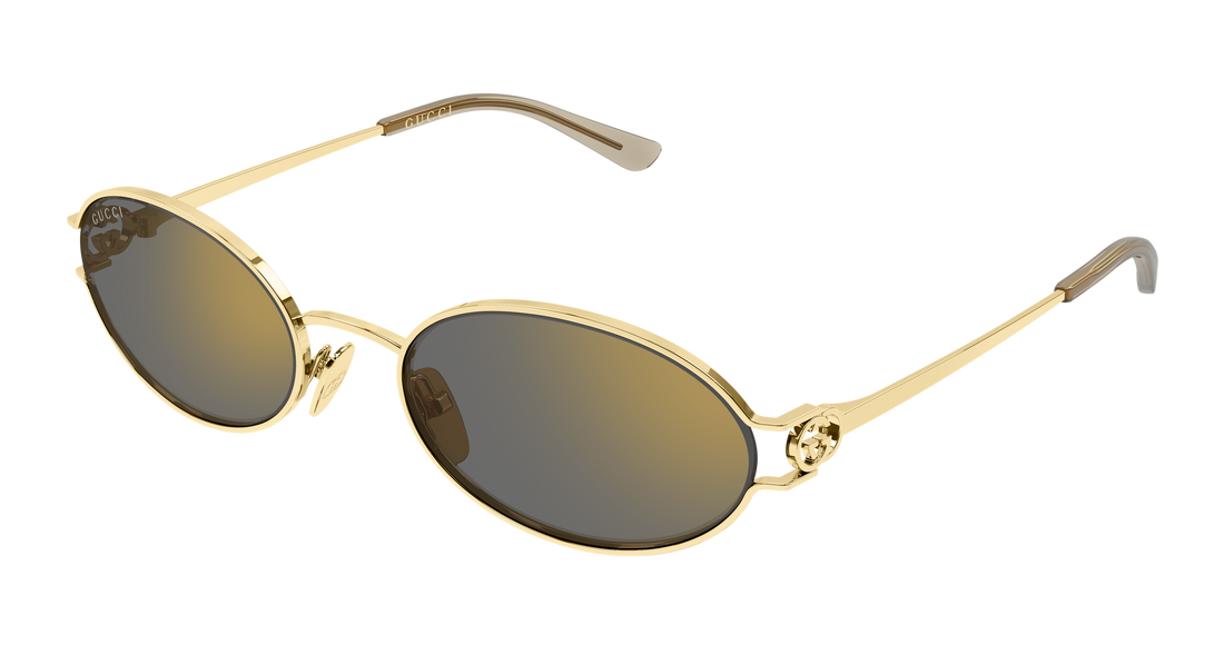 Solbriller gucci gg2233s 003 dorado round/oval/panthos femenino størrelse 55mm - Hovedvisning