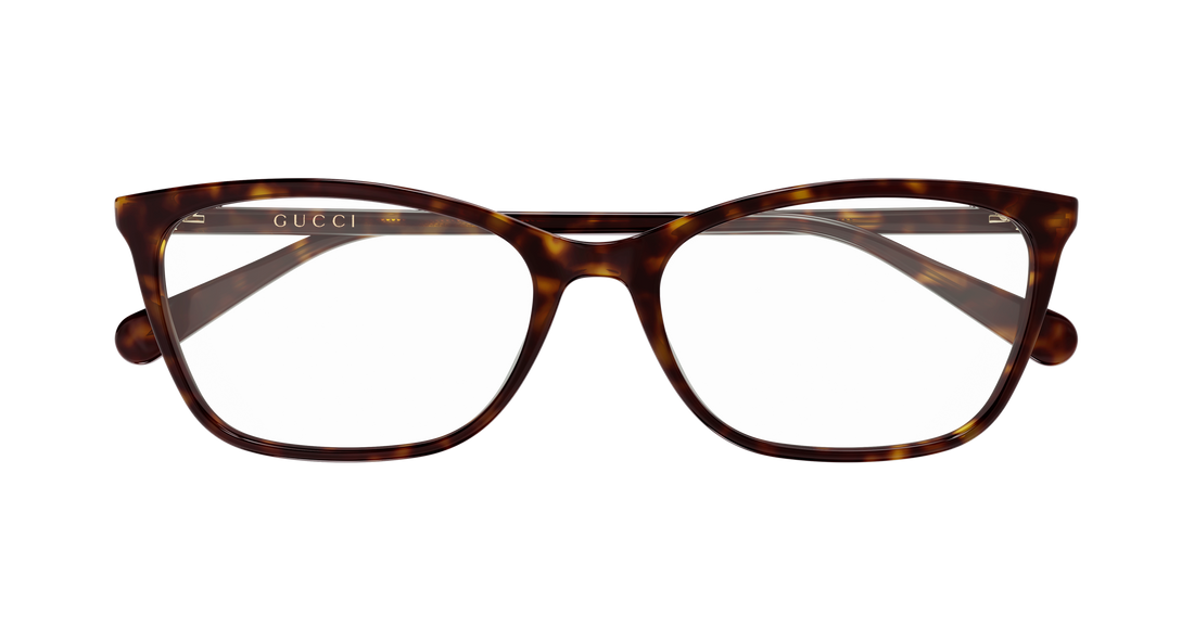 Brillen gucci gg1930o 008 havana rectangular / squared femenino größe 57mm - Detailansicht
