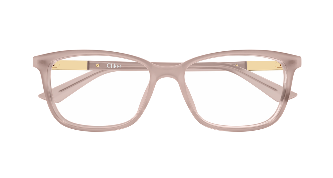 Lunettes de vue chloé ch0371oa 003 beige butterfly femenino taille 55mm - Vue détaillée