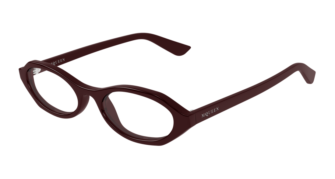 Brillen alexander mcqueen am0559o 003 rojo round/oval/panthos femenino größe 51mm - Hauptansicht