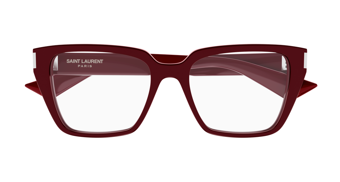 Óculos graduados saint laurent sl 930 006 rojo cat eye femenino tamanho 54mm - Vista de detalhe