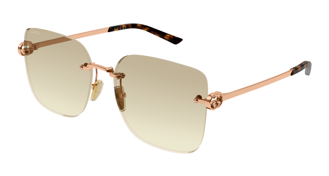 Solglasögon gucci gg2229sa 004 dorado butterfly femenino storlek 60mm - Huvudvy