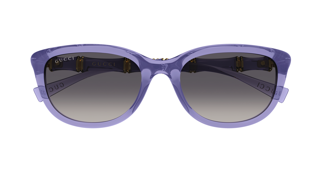 Lunettes de soleil gucci gg2062sa 004 violeta rectangular / squared femenino taille 54mm - Vue détaillée