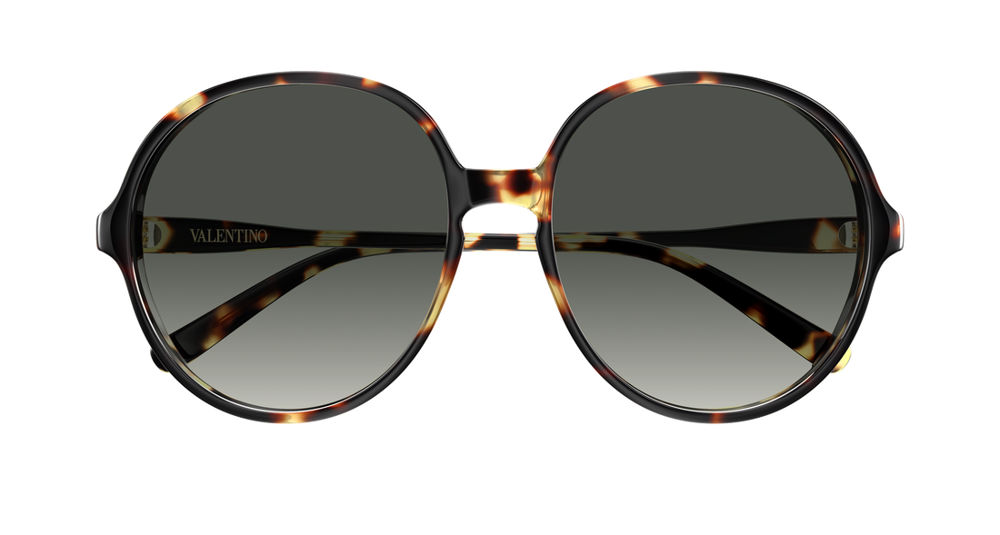 Occhiali da sole valentino vg0017s 002 havana round/oval/panthos femenino taglia 59mm - Vista dettagliata