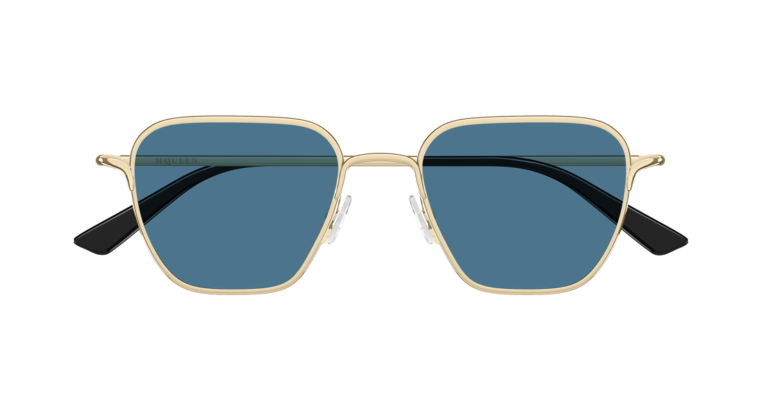 Sonnenbrillen alexander mcqueen am0561s 004 dorado rectangular / squared unisex größe 50mm - Detailansicht