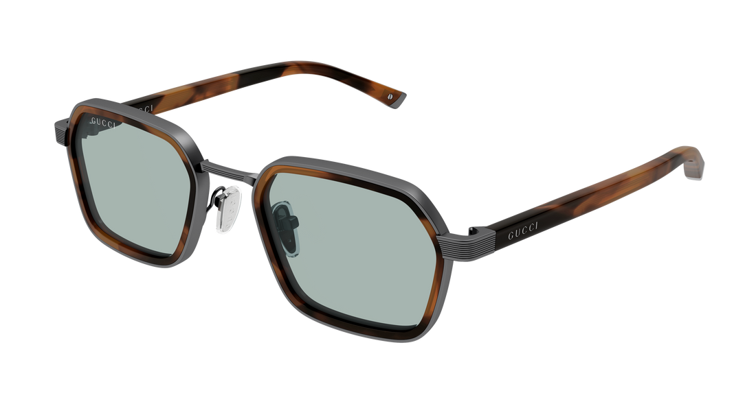 Lunettes de soleil gucci gg2074s 002 plateado rectangular / squared masculino taille 51mm - Vue principale