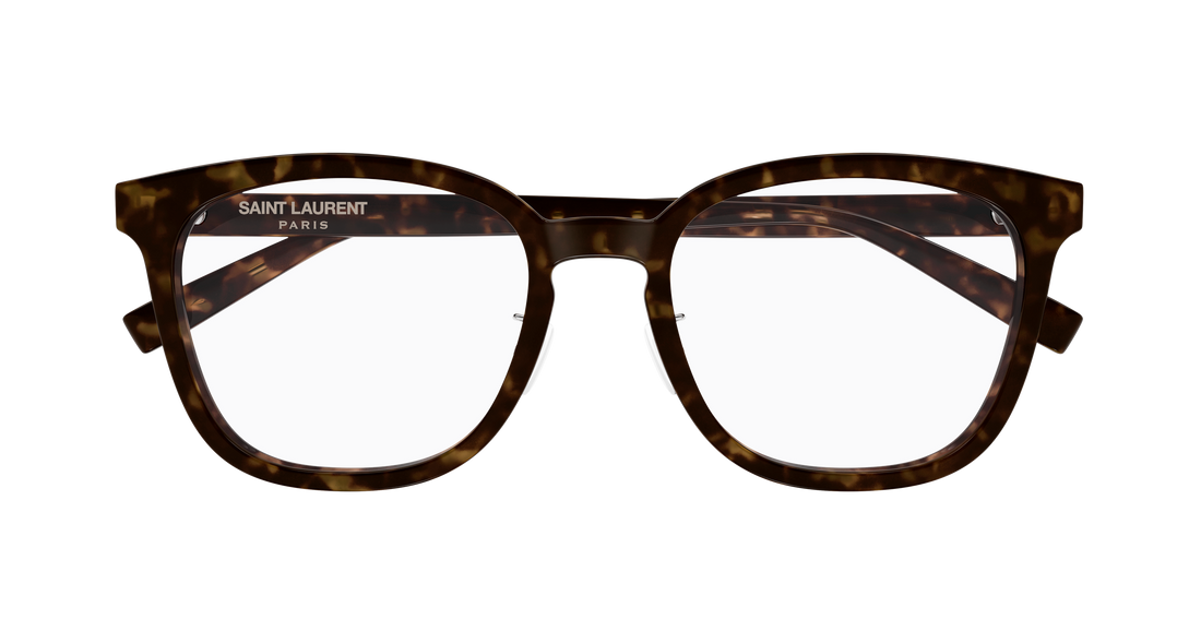 Óculos graduados saint laurent sl 917/f 002 havana round/oval/panthos unisex tamanho 54mm - Vista de detalhe