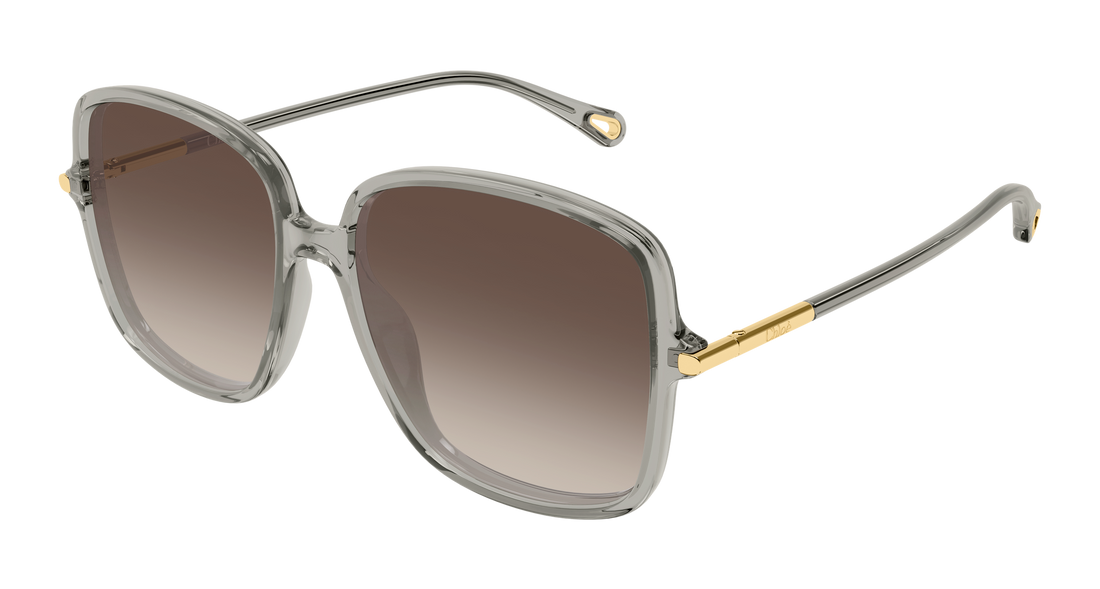 Óculos de sol chloé ch0396s 005 gris rectangular / squared femenino tamanho 57mm - Vista principal