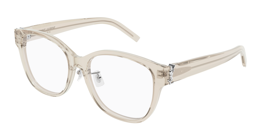Brillen saint laurent sl m168/f 004 beige cat eye femenino größe 55mm - Hauptansicht