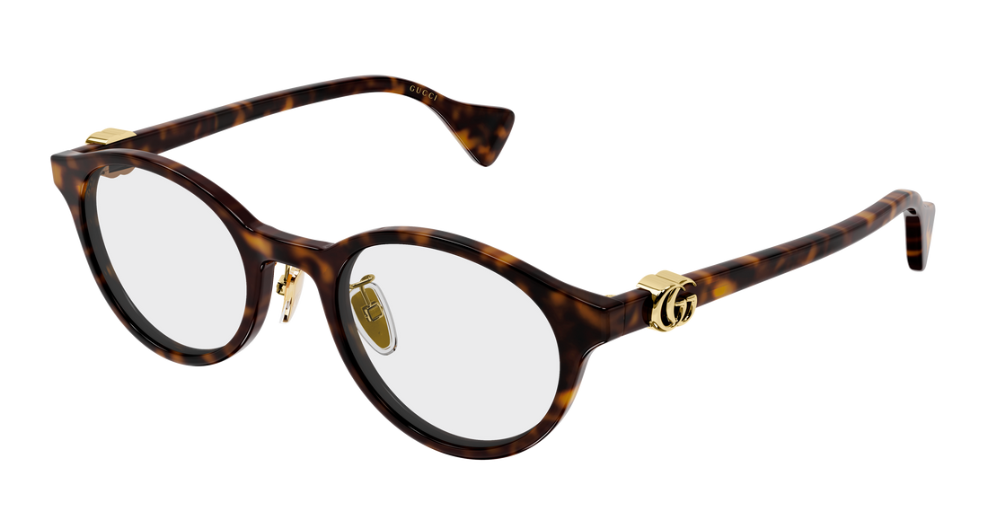 Lunettes de vue gucci gg2262oj 002 havana round/oval/panthos femenino taille 49mm - Vue principale