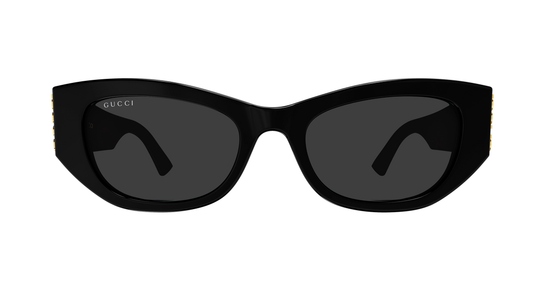 Okulary przeciwsłoneczne gucci gg2044sa 001 negro cat eye femenino rozmiar 53mm - Widok szczegółowy