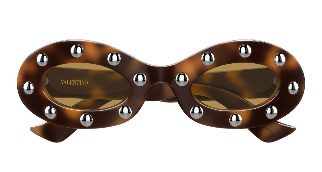Sunglasses valentino vg0036s 002 havana round/oval/panthos femenino size 48mm - Detailed view