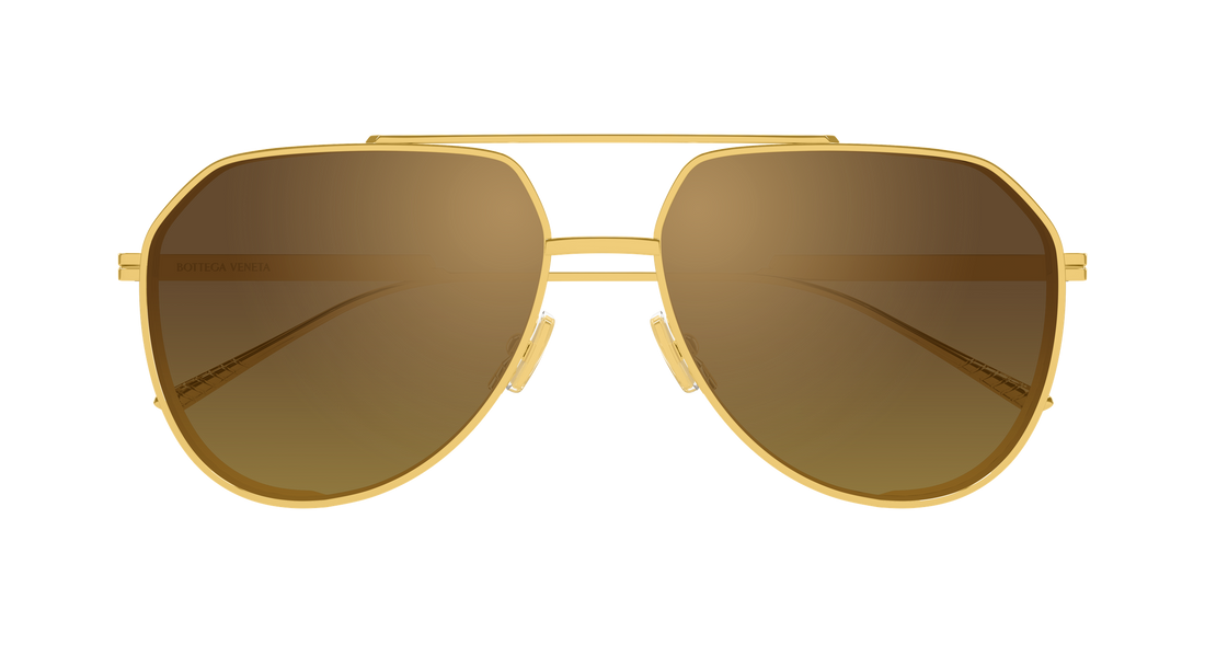Sunglasses bottega veneta bv1465s 004 dorado pilot/navigator unisex size 60mm - Detailed view