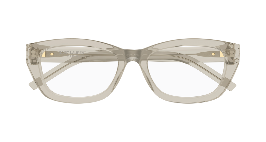 Brillen saint laurent sl m153 opt 004 beige cat eye femenino größe 55mm - Detailansicht