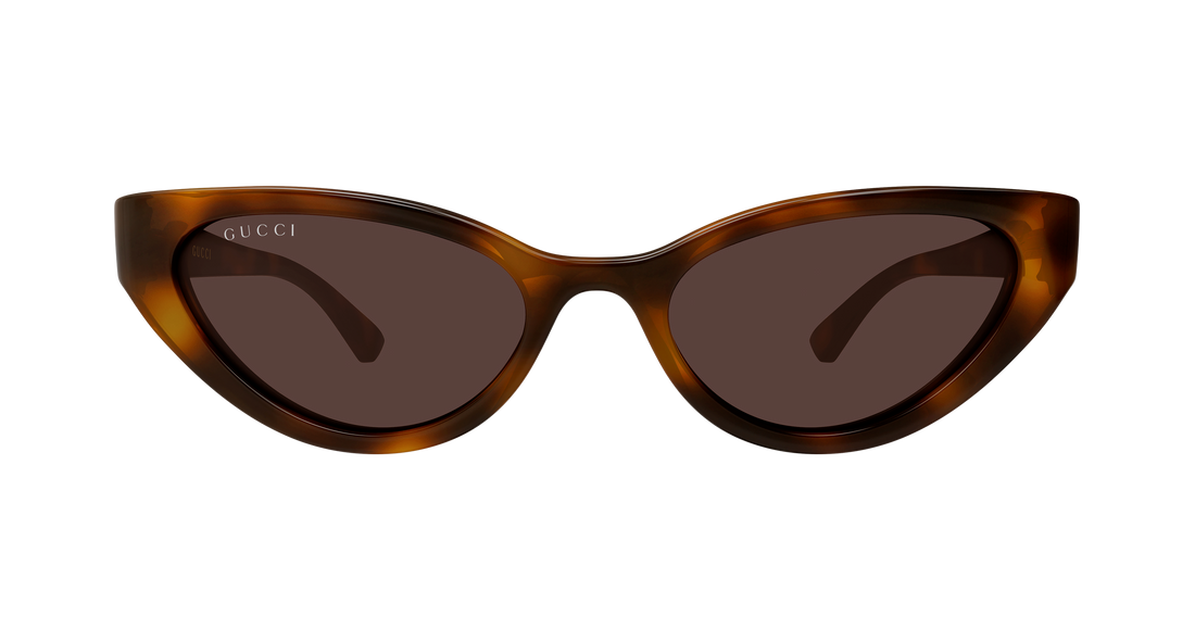 Solbriller gucci gg2194s 002 havana cat eye femenino størrelse 52mm - Detaljeret visning