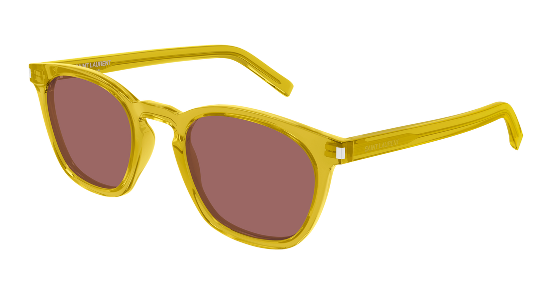 Solbriller saint laurent sl 28 058 amarillo rectangular / squared masculino størrelse 49mm - Hovedvisning