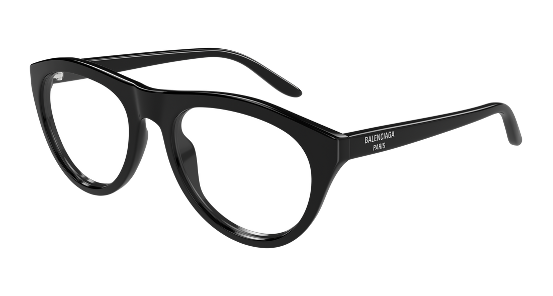 Lunettes de vue balenciaga bb0533o 001 negro pilot/navigator unisex taille 55mm - Vue principale