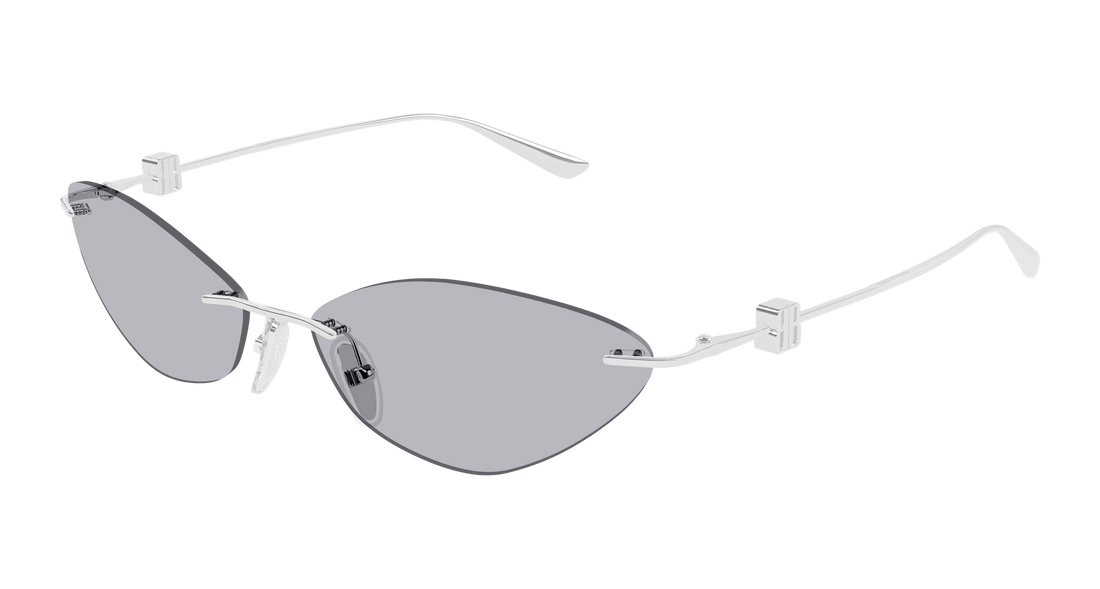 Óculos de sol balenciaga bb0536s 003 plateado geometrical/directional femenino tamanho 63mm - Vista principal