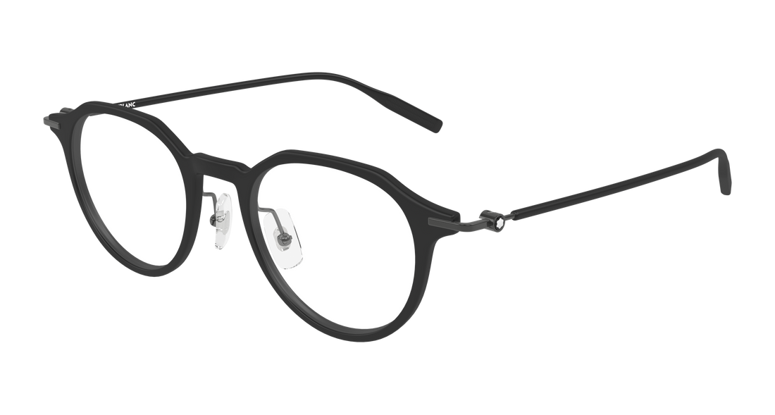 Occhiali da vista montblanc mb0355o 005 negro round/oval/panthos masculino taglia 49mm - Vista principale
