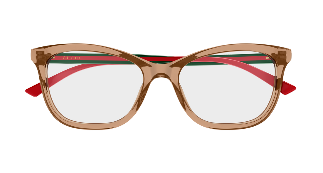 Brillen gucci gg2117o 003 marron cat eye femenino größe 54mm - Detailansicht