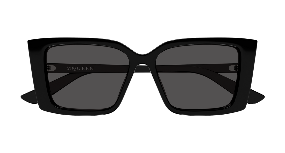 Occhiali da sole alexander mcqueen am0578s 001 negro cat eye femenino taglia 56mm - Vista dettagliata