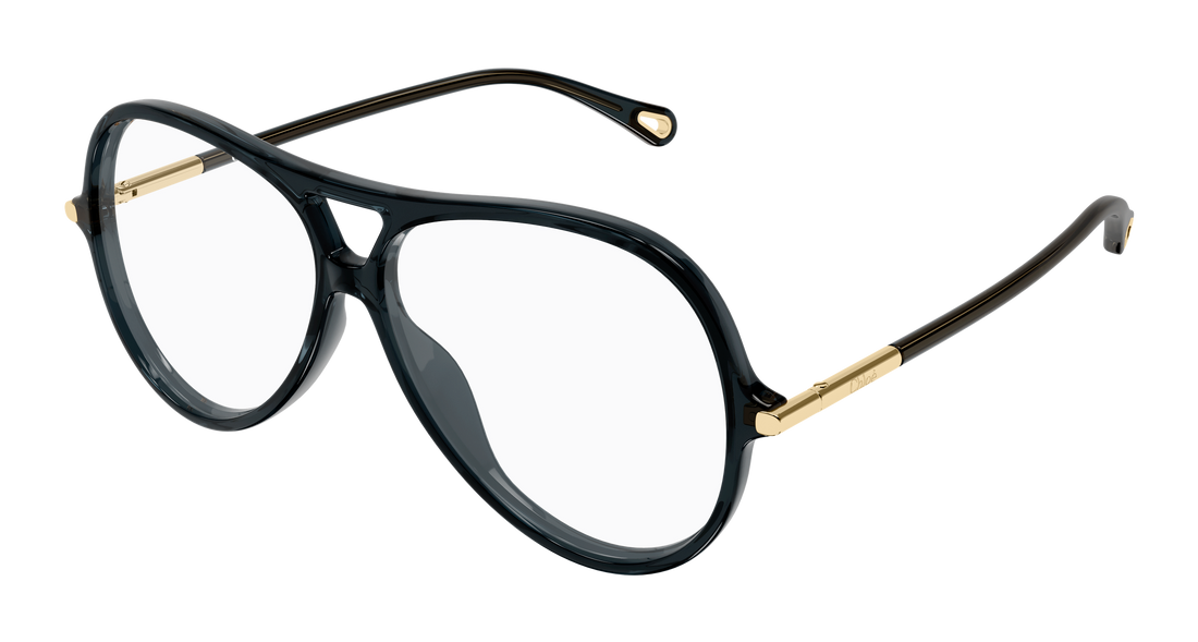 Óculos graduados chloé ch0398o 001 gris round/oval/panthos femenino tamanho 59mm - Vista principal