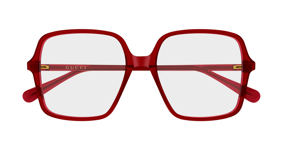 Occhiali da vista gucci gg1003o 011 rojo rectangular / squared femenino taglia 53mm - Vista dettagliata