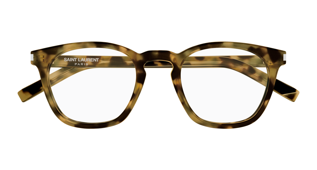Briller saint laurent sl 28 opt 017 havana round/oval/panthos masculino størrelse 50mm - Detaljeret visning