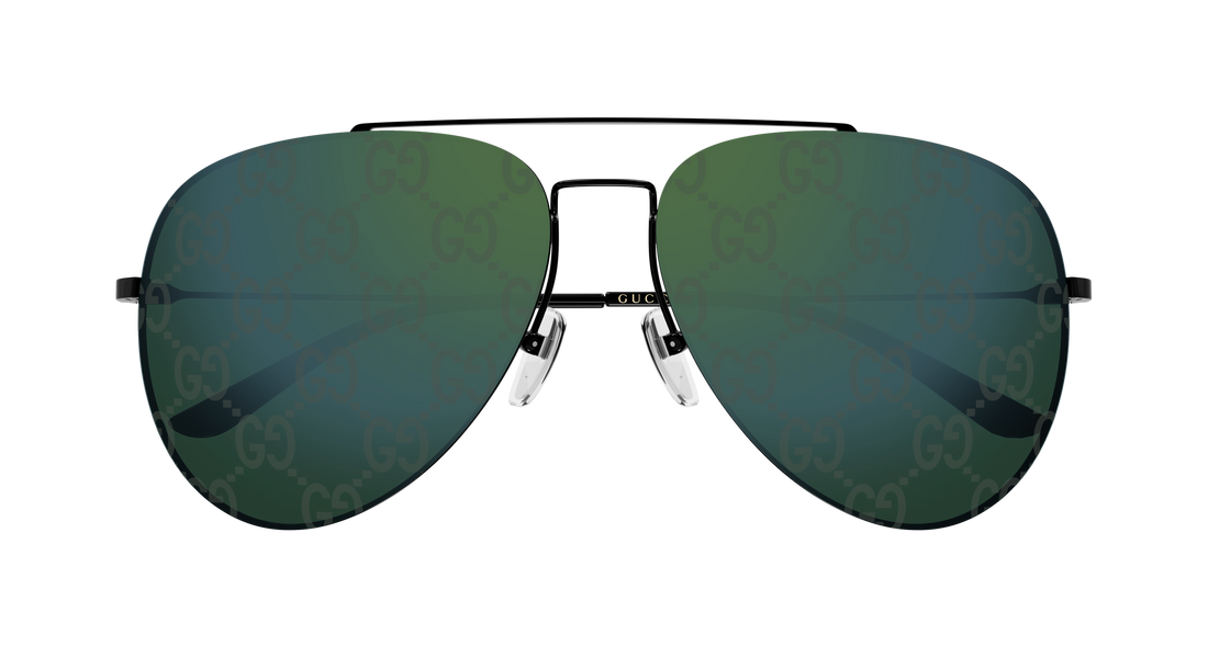 Óculos de sol gucci gg2255s 004 negro pilot/navigator masculino tamanho 60mm - Vista de detalhe
