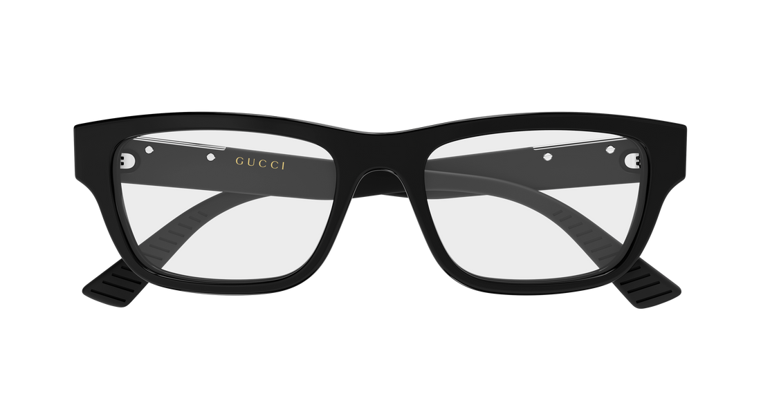Occhiali da vista gucci gg2091o 005 negro rectangular / squared masculino taglia 55mm - Vista dettagliata