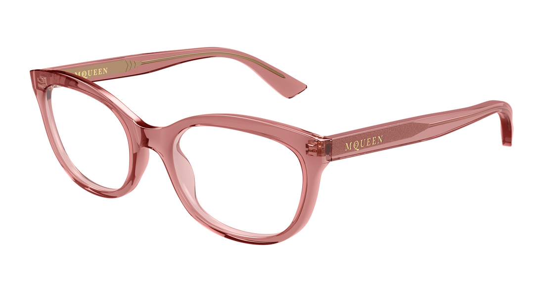 Brillen alexander mcqueen am0569o 005 rojo cat eye femenino größe 53mm - Hauptansicht