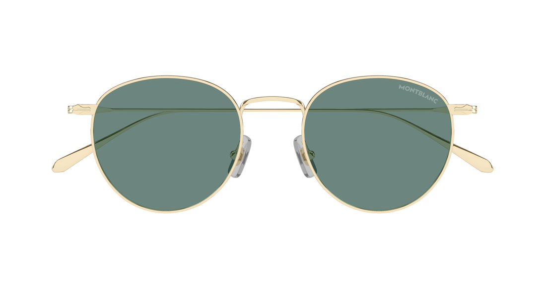 Lunettes de soleil montblanc mb0473s 004 dorado round/oval/panthos masculino taille 50mm - Vue détaillée