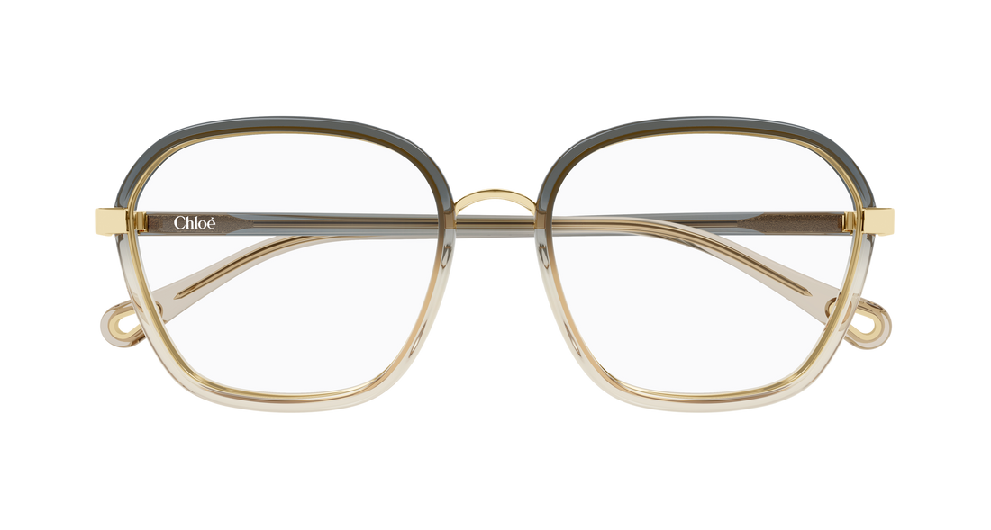 Gafas graduadas chloé ch0309o 005 gris rectangular / squared femenino talla 54mm - Vista de detalle