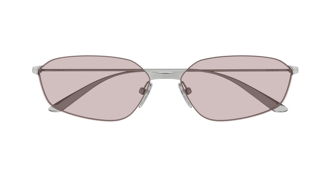 Occhiali da sole balenciaga bb0412s 006 plateado geometrical/directional unisex taglia 62mm - Vista dettagliata