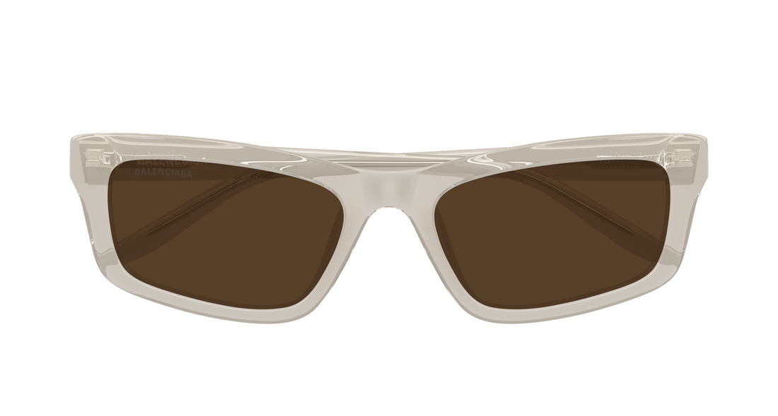 Occhiali da sole balenciaga bb0527s 003 beige cat eye femenino taglia 56mm - Vista dettagliata
