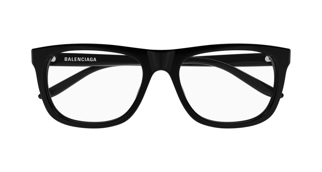 Occhiali da vista balenciaga bb0498o 001 negro rectangular / squared masculino taglia 56mm - Vista dettagliata