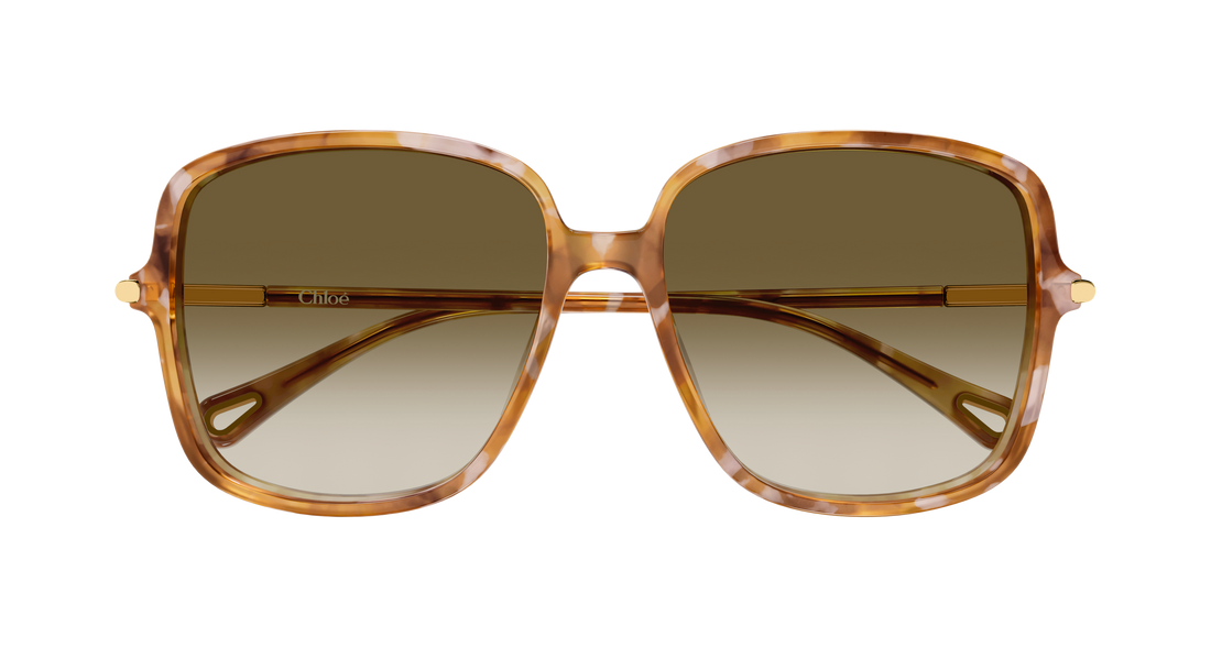 Óculos de sol chloé ch0396s 003 havana rectangular / squared femenino tamanho 57mm - Vista de detalhe