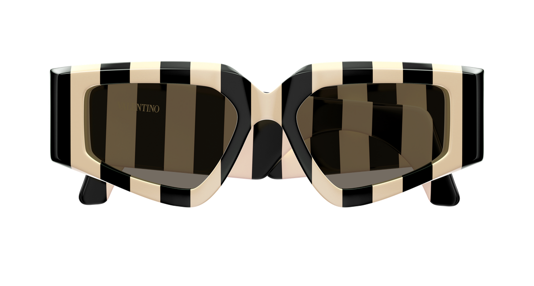 Sunglasses valentino vg0006s 004 beige geometrical/directional femenino size 53mm - Detailed view