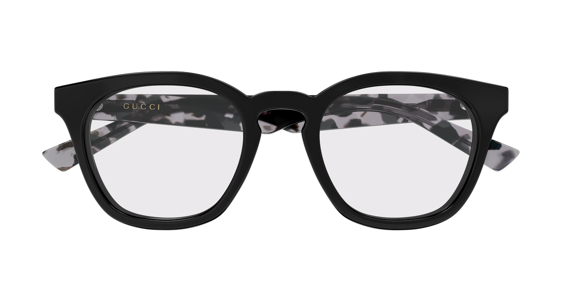 Brillen gucci gg2185o 004 negro round/oval/panthos masculino größe 50mm - Detailansicht