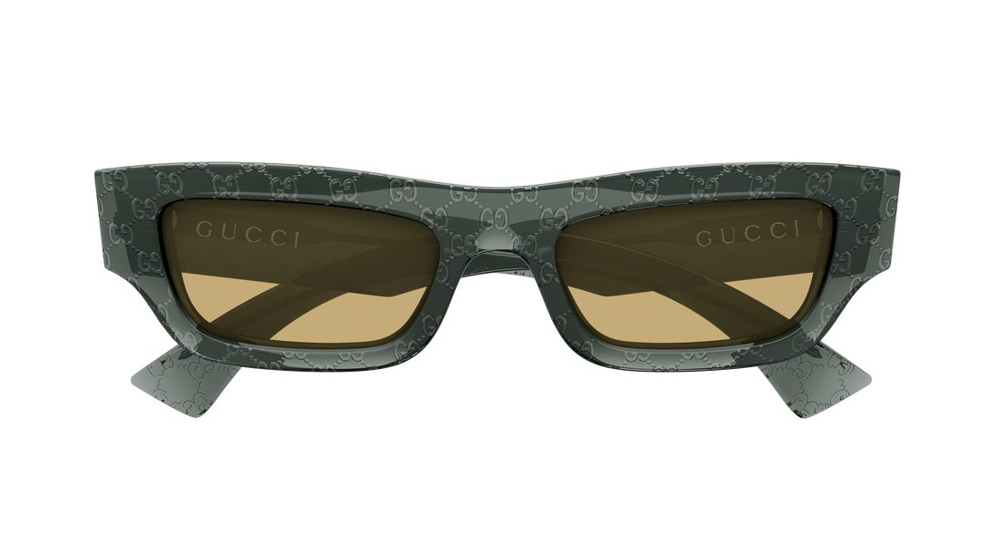 Lunettes de soleil gucci gg1839s 009 gris rectangular / squared masculino taille 52mm - Vue détaillée