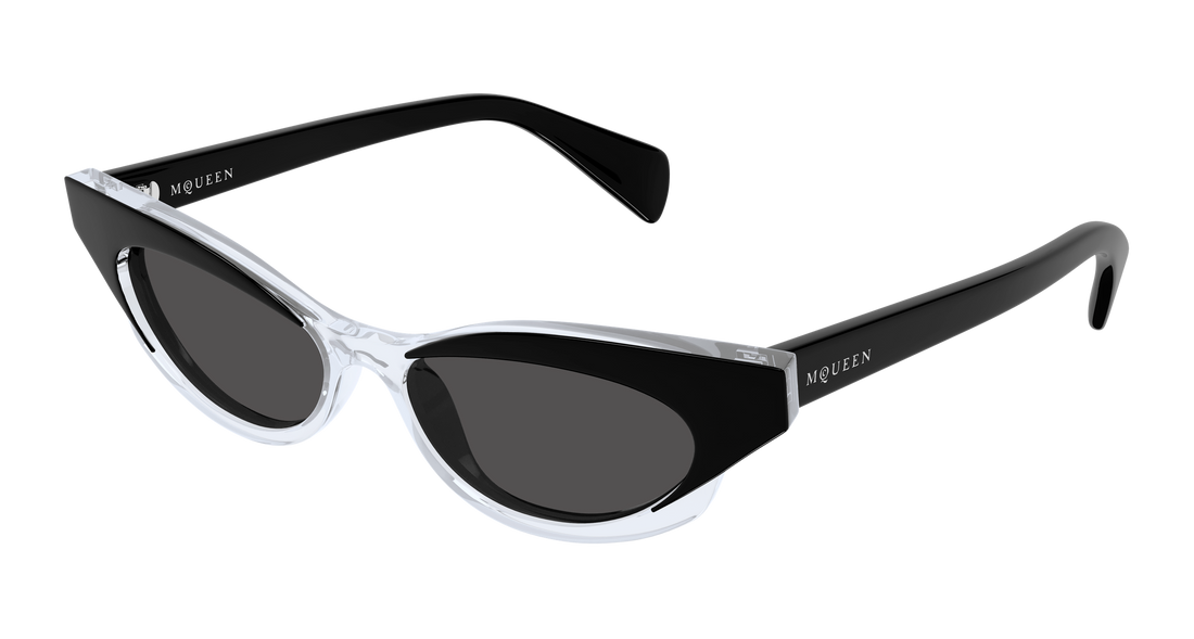 Óculos de sol alexander mcqueen am0544s 004 negro cat eye femenino tamanho 52mm - Vista principal