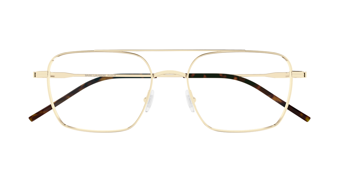 Prescription glasses saint laurent sl 888 003 dorado pilot/navigator unisex size 53mm - Detailed view