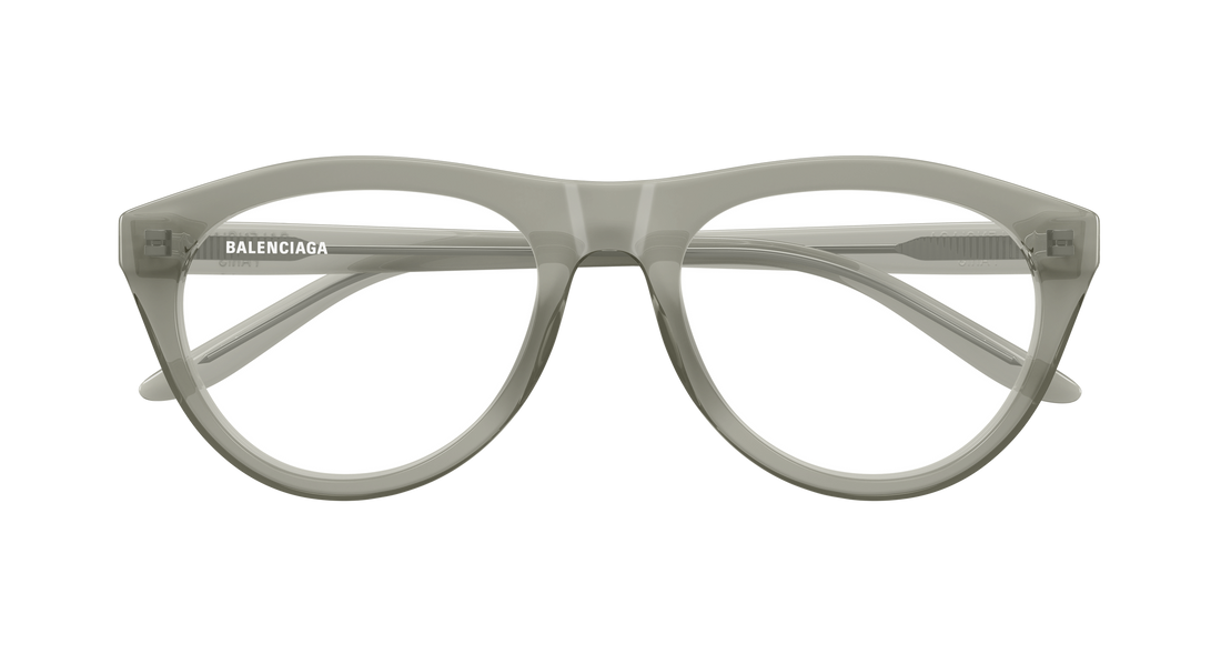 Lunettes de vue balenciaga bb0533o 003 verde pilot/navigator unisex taille 55mm - Vue détaillée