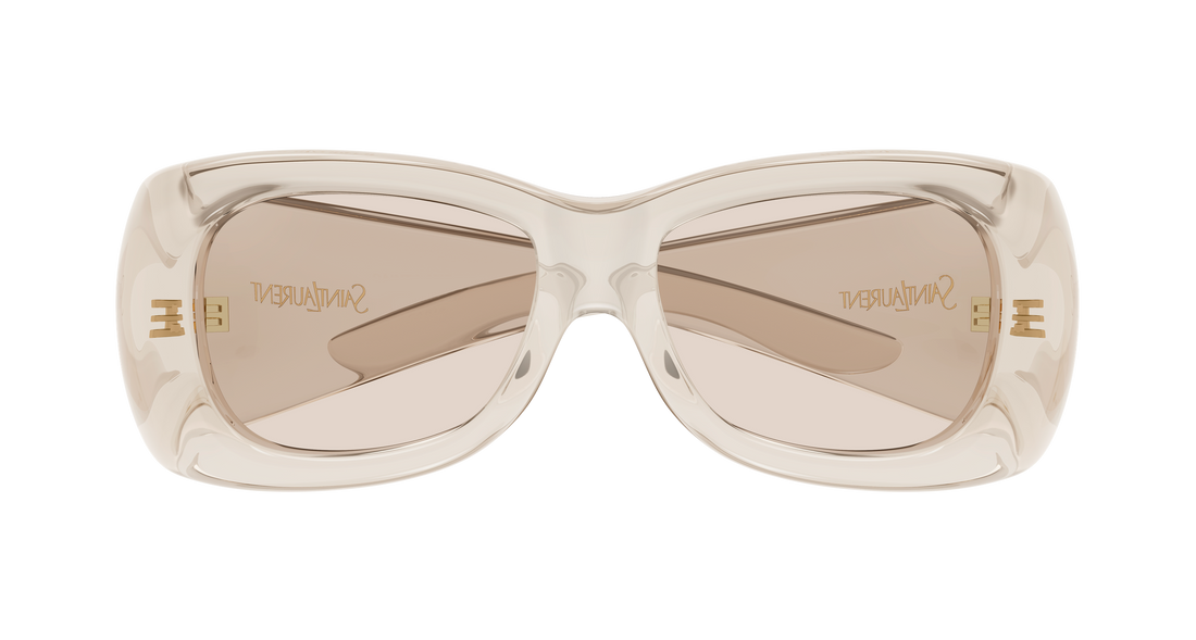 Óculos de sol saint laurent sl 901 howl 002 beige rectangular / squared unisex tamanho 61mm - Vista de detalhe