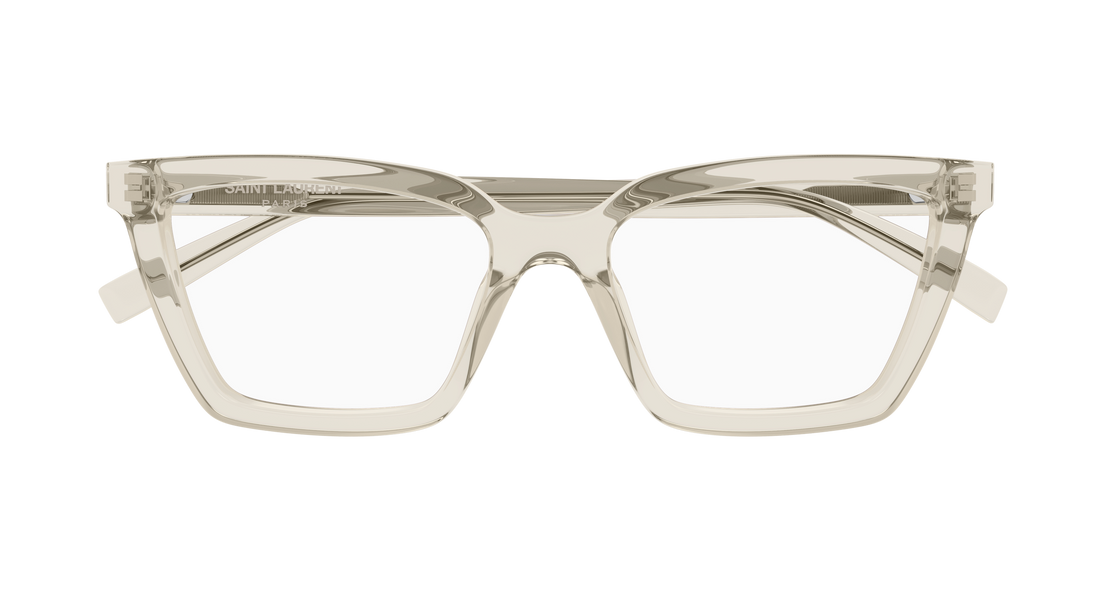 Brillen saint laurent sl 912 004 beige cat eye femenino größe 53mm - Detailansicht